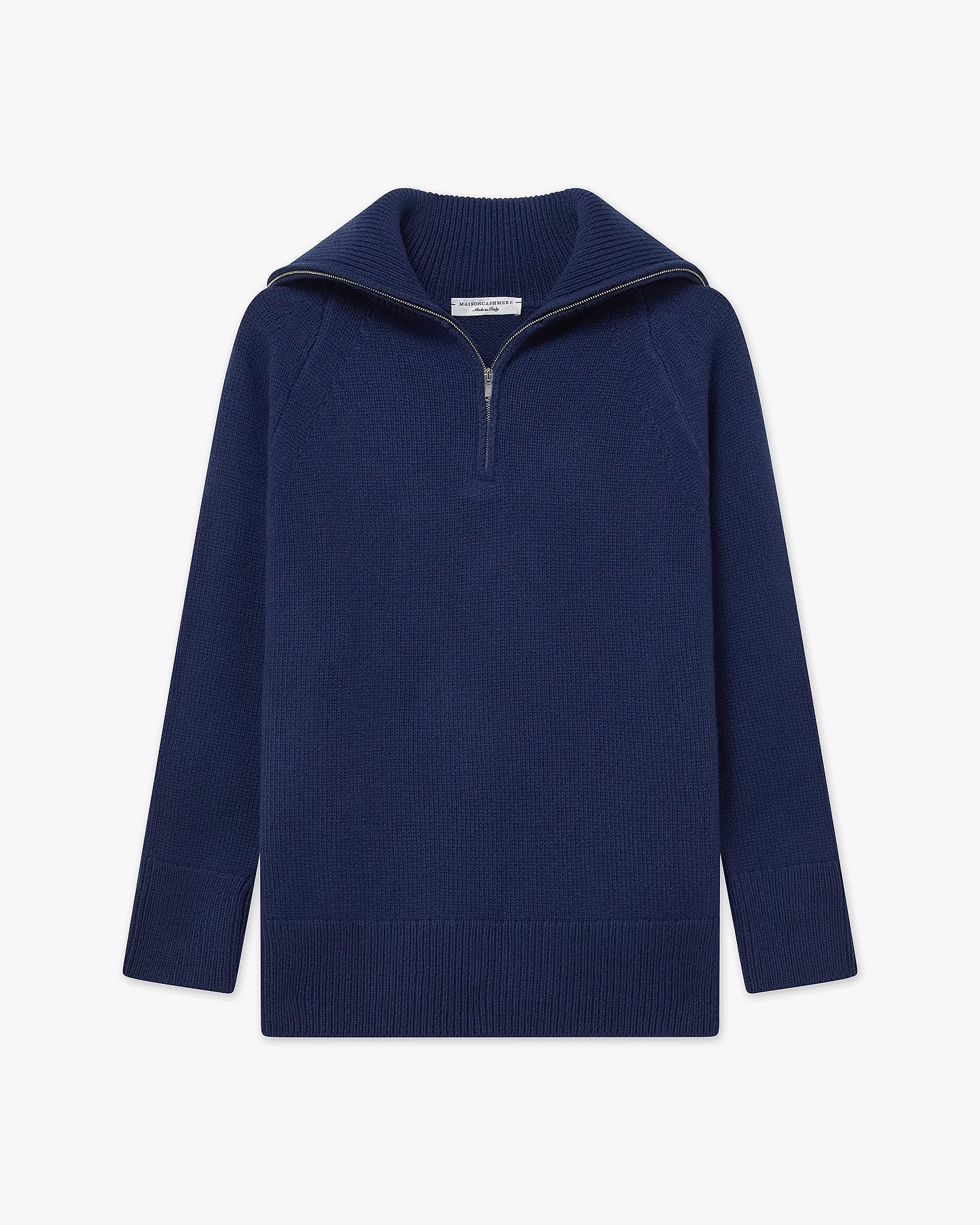 Women's Funes Zip Sweater - Blue Merino