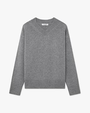 Maglione Scollo V Funes Donna - Grigio