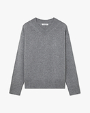 Maglione Scollo V Funes Donna - Grigio