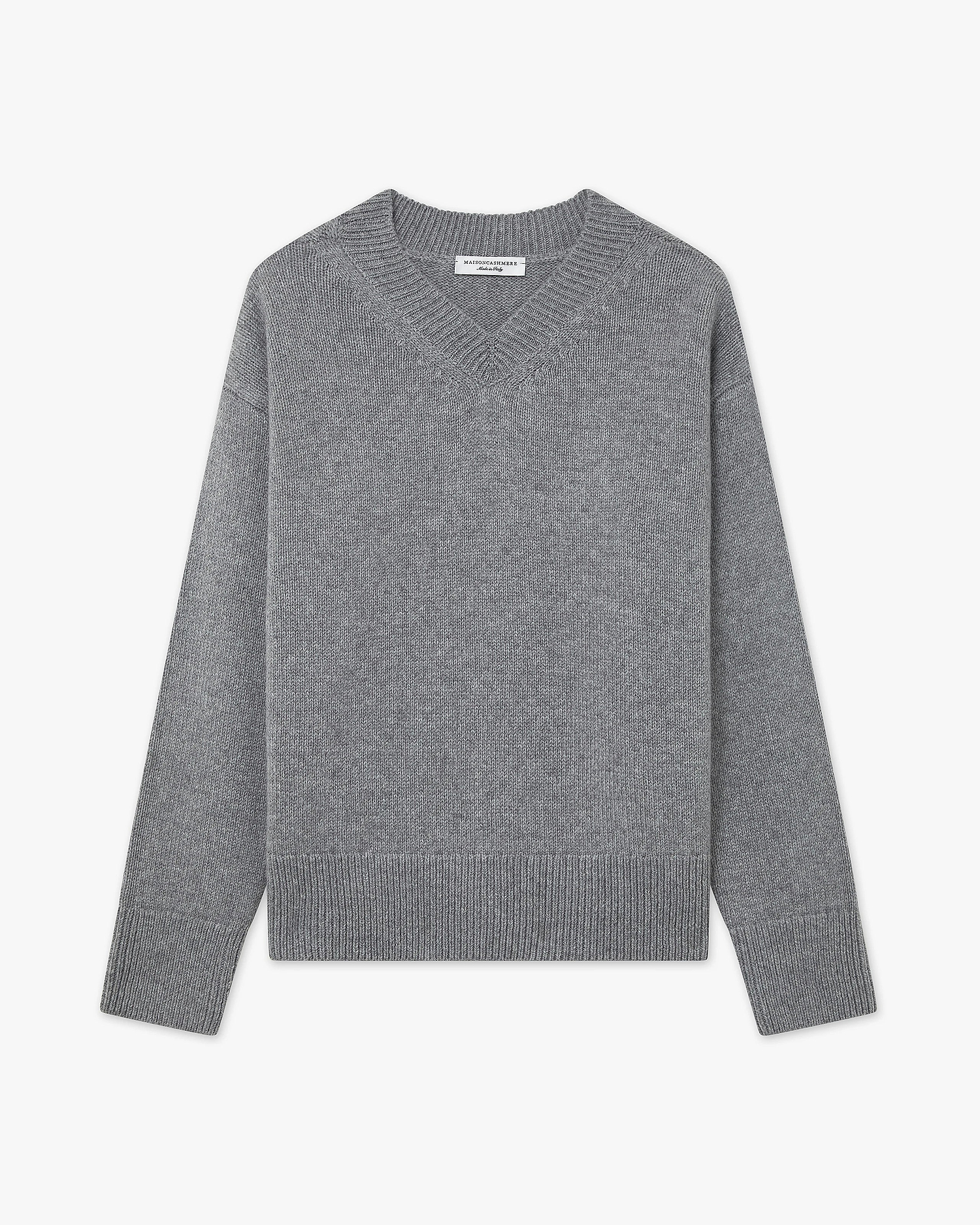 Women's Funes V-Neck Sweater - Grey Merino