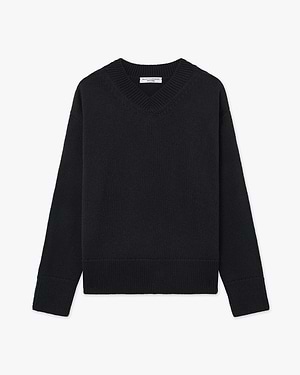 Maglione Scollo V Funes Donna - Nero