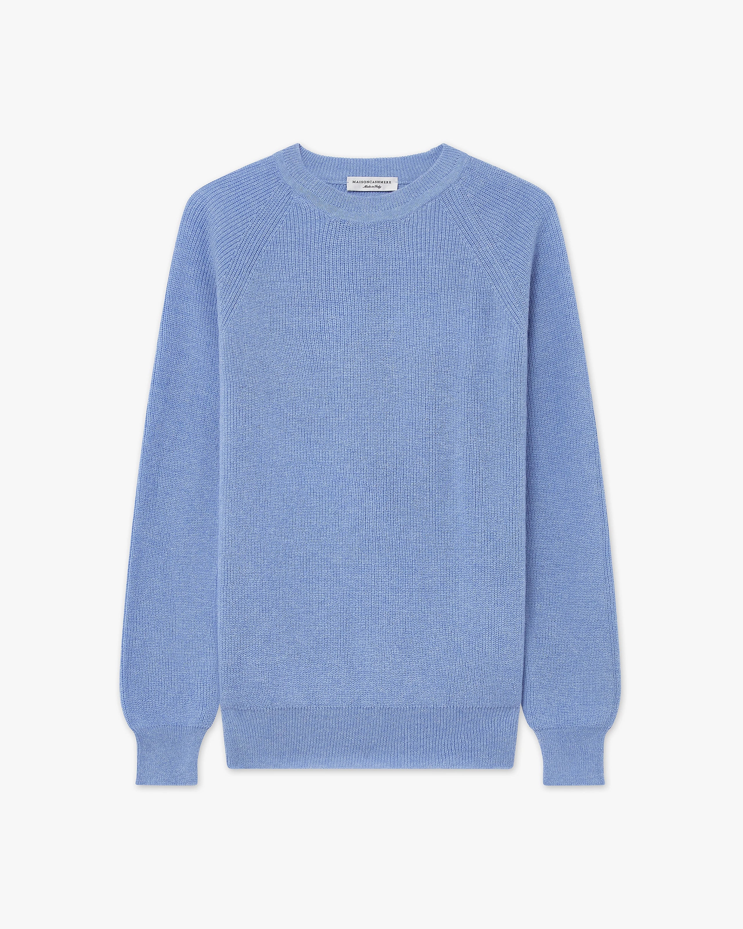 Women's Garisenda Crew Neck Sweater - Blue Merino / Cashmere