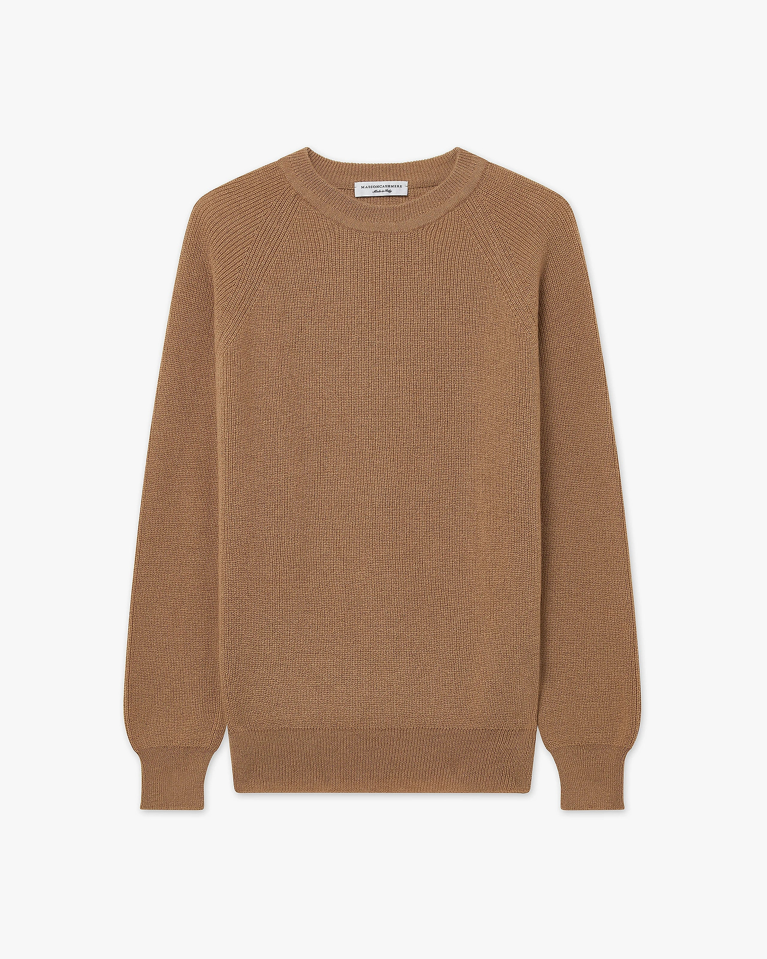 Women's Garisenda Crew Neck Sweater - Camel Merino / Cashmere