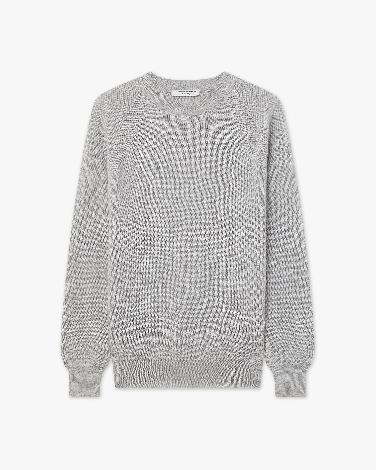 Women's Garisenda Crew Neck Sweater - Light Grey Merino / Cashmere