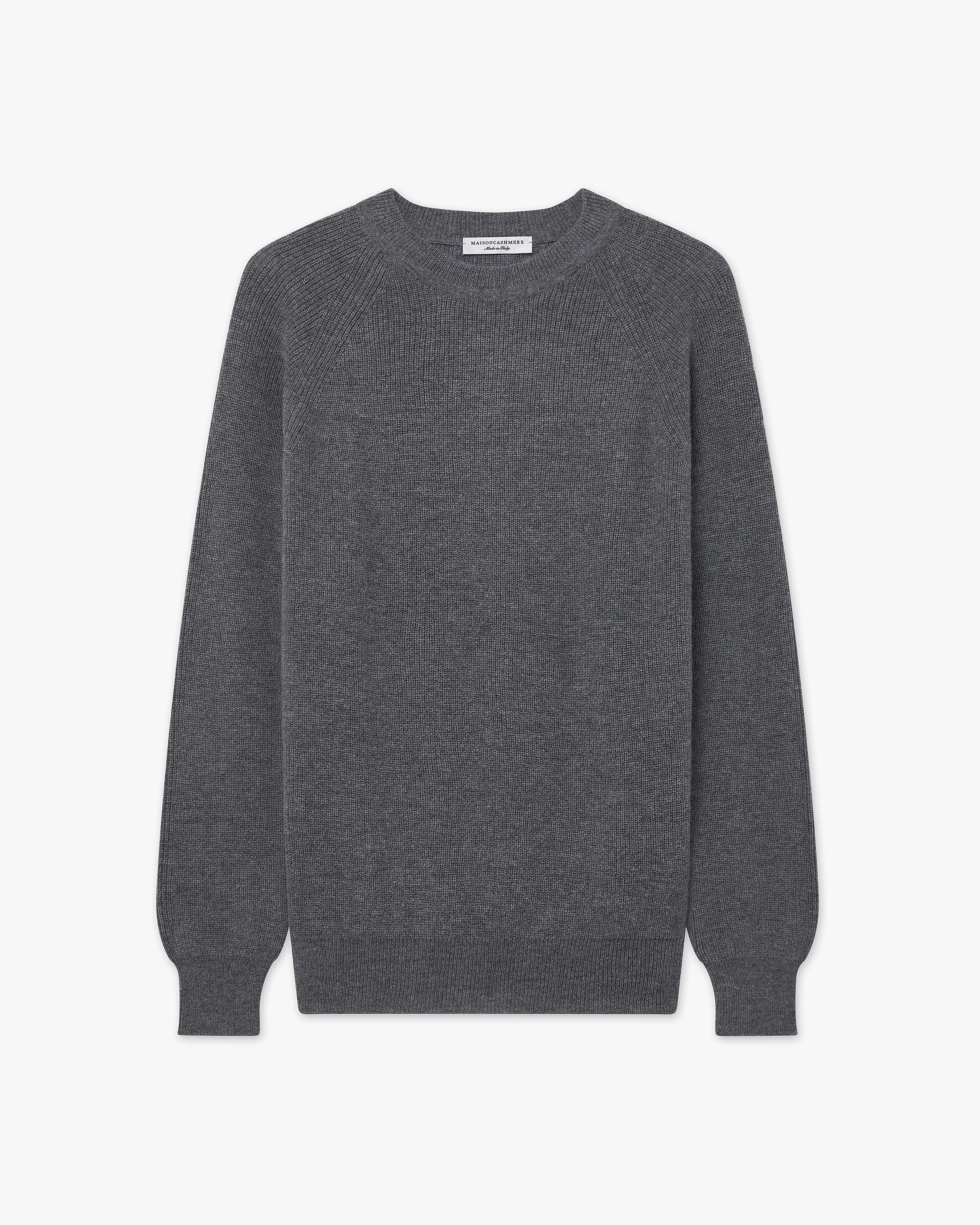 Women's Garisenda Crew Neck Sweater - Medium Grey Merino / Cashmere
