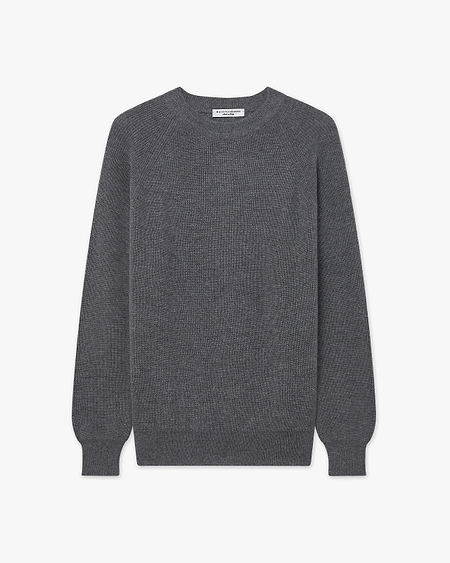 Women's Garisenda Crew Neck Sweater - Medium Grey Merino / Cashmere
