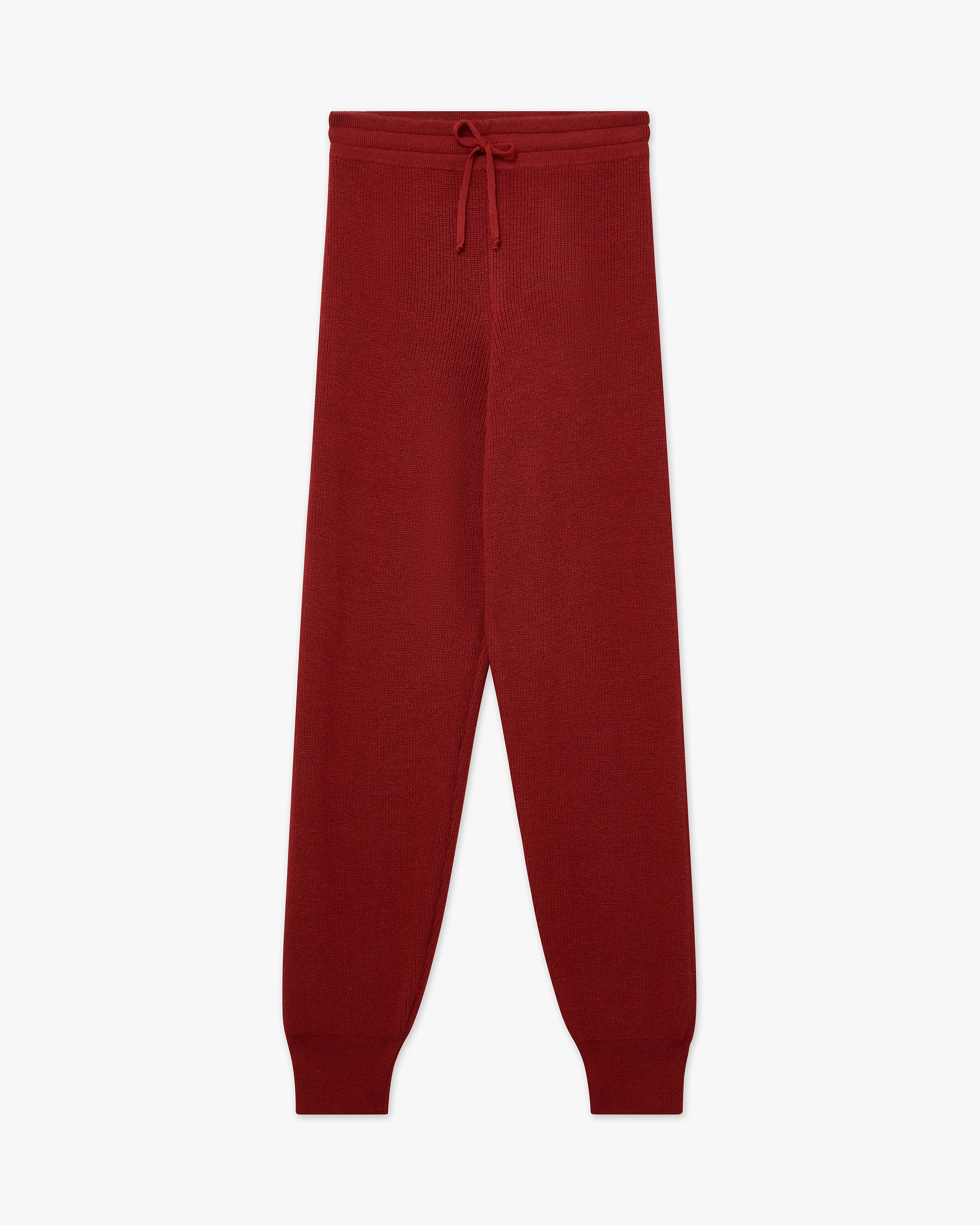 Women's Garisenda Joggers - Red Merino / Cashmere