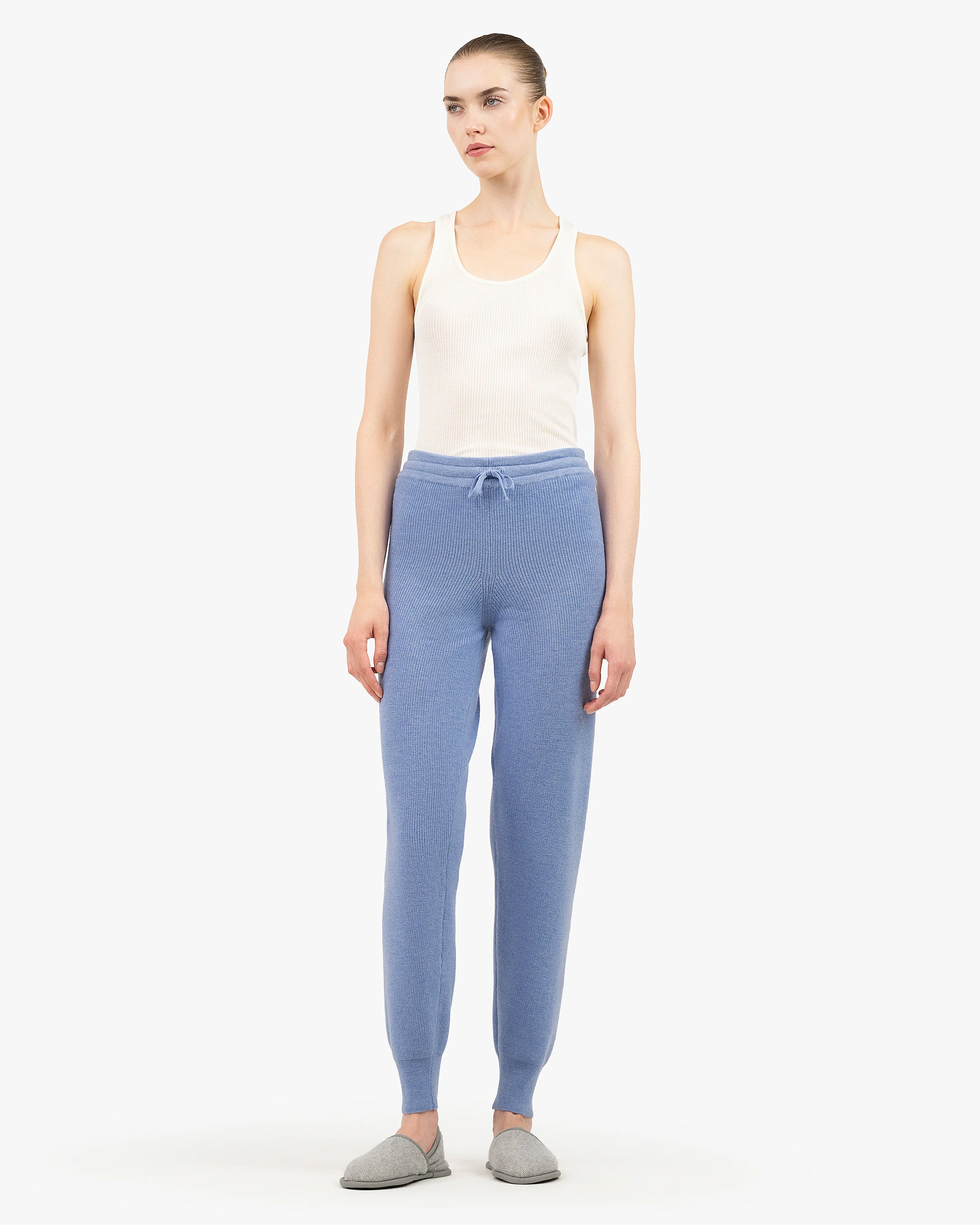 Women's Garisenda Joggers - Blue Merino / Cashmere