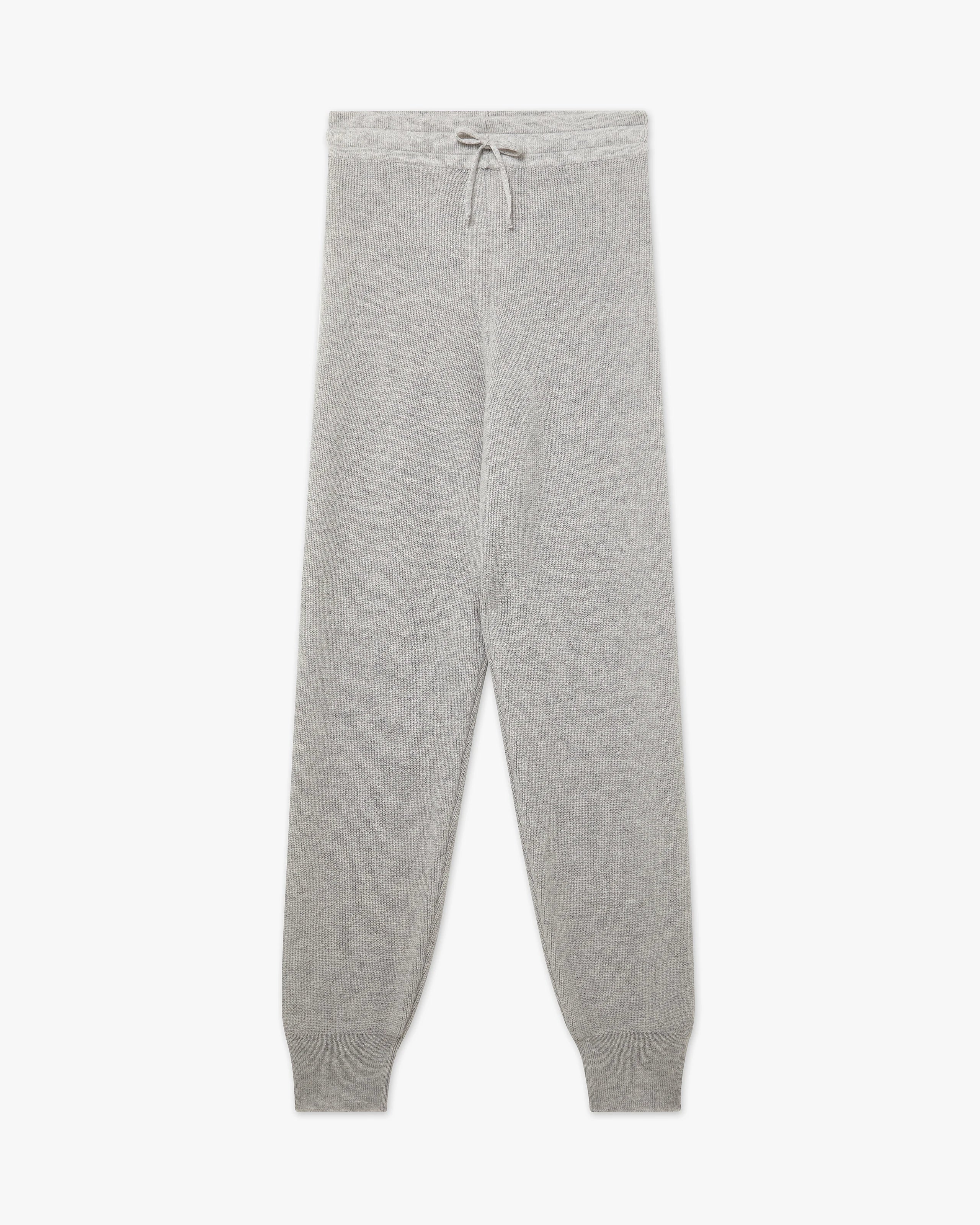 Women's Garisenda Joggers - Light Grey Merino / Cashmere