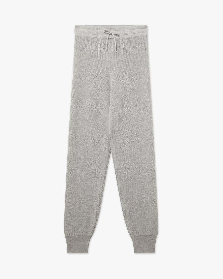 Women's Garisenda Joggers - Light Grey Merino / Cashmere