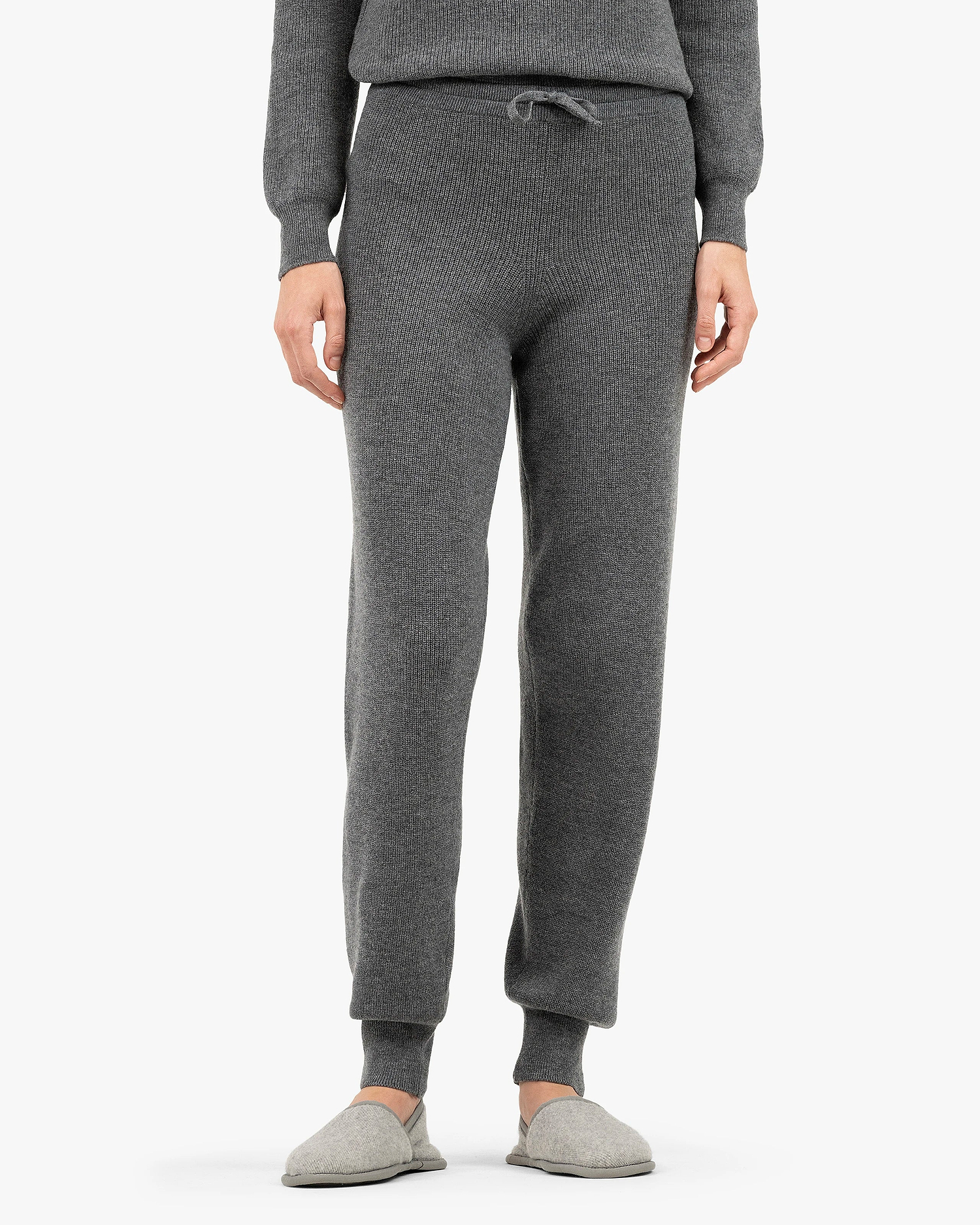 Women's Garisenda Joggers - Medium Grey Merino / Cashmere