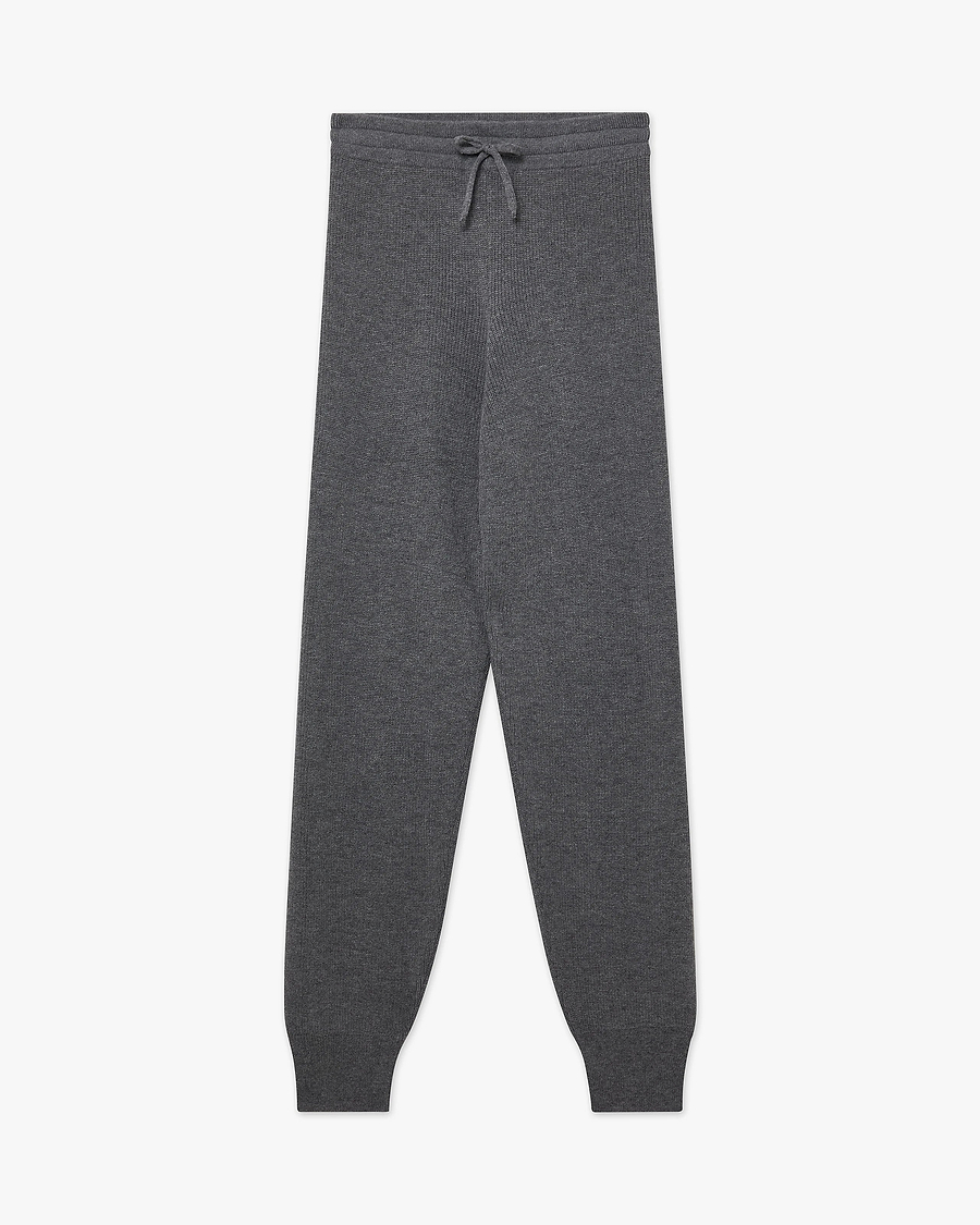 Women's Garisenda Joggers - Medium Grey Merino / Cashmere