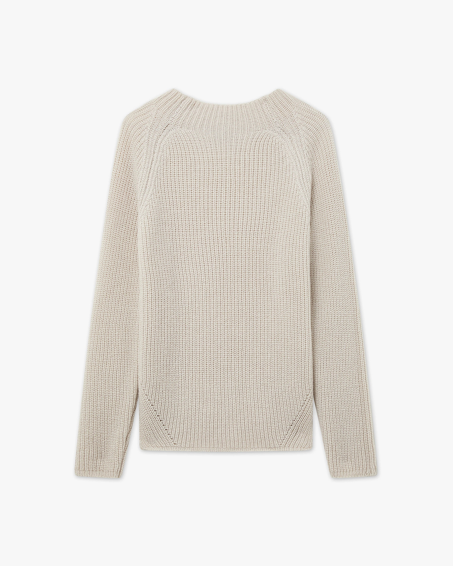 Garisenda Mock Neck Sweater - White Merino / Cashmere
