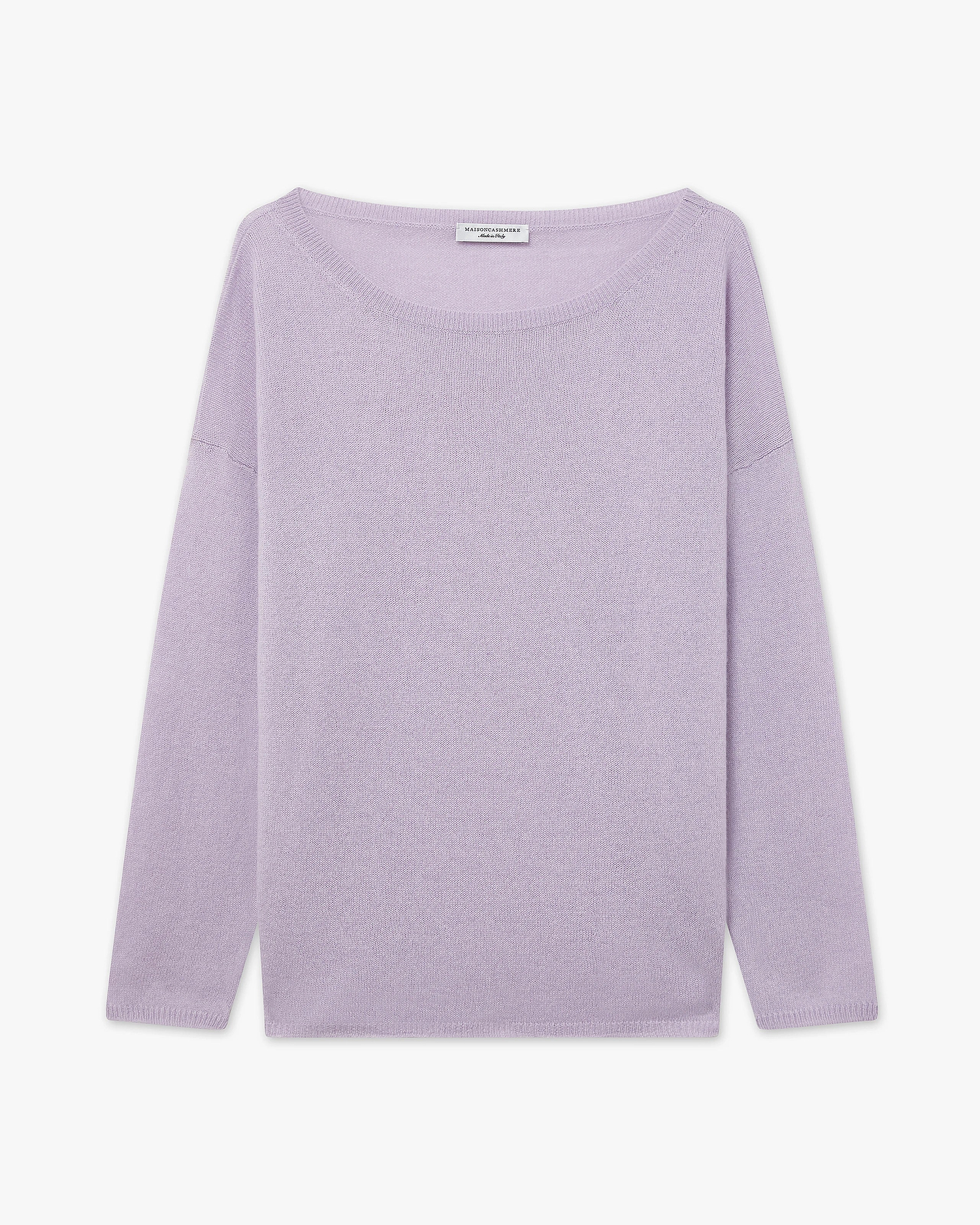 Lightness Boat Neck Sweater - Lilac Cashmere