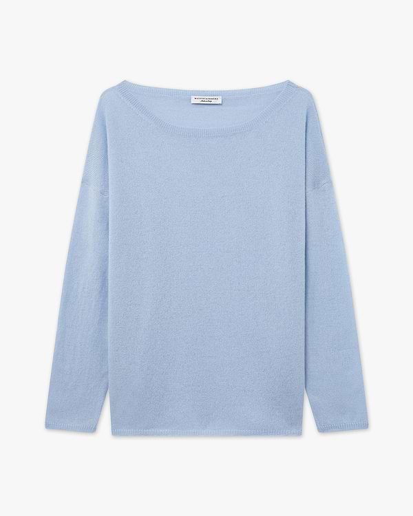 Pull Col Bateau Lightness - Bleu Clair