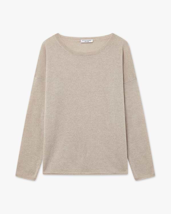 Lightness Rundhals Pullover - Beige