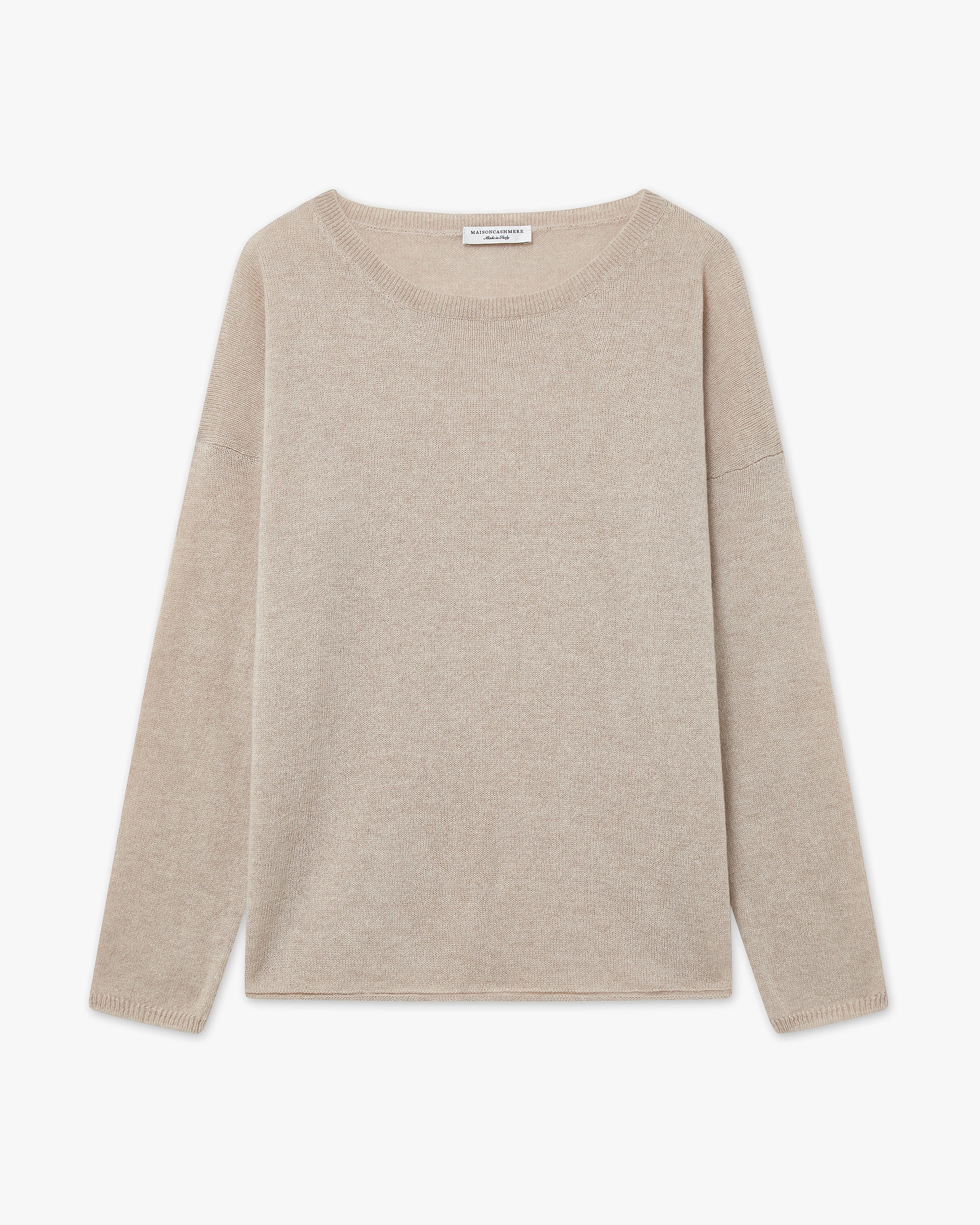 Lightness Crew Neck Sweater - Beige Cashmere