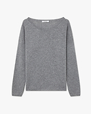 Lightness Rundhals Pullover - Mittelgrau