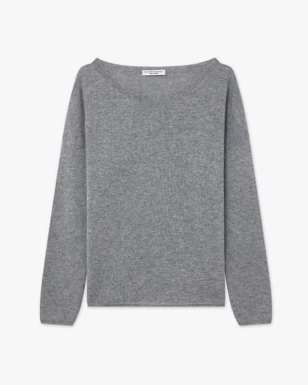 Lightness Crew Neck Sweater - Medium Grey Cashmere