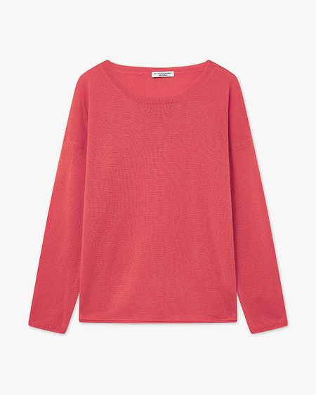 Lightness Crew Neck Sweater - Red Cashmere