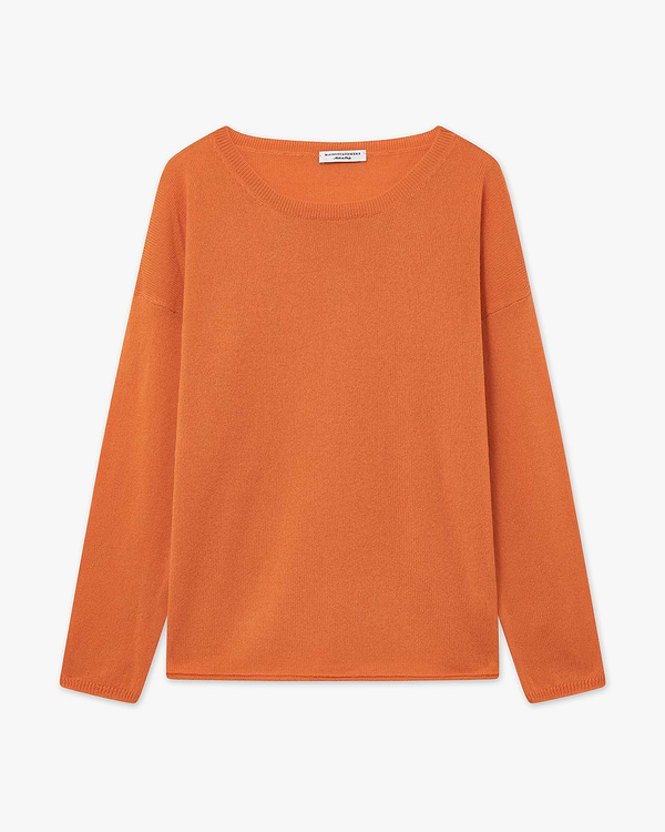 Lightness Rundhals Pullover - Orange