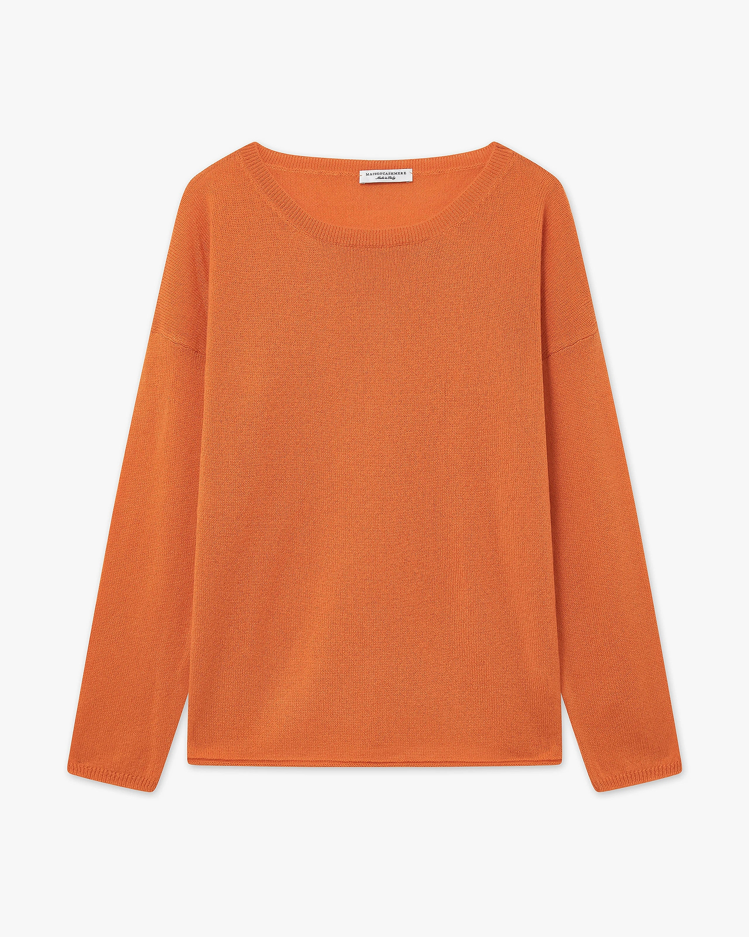 Lightness Crew Neck Sweater - Orange Cashmere