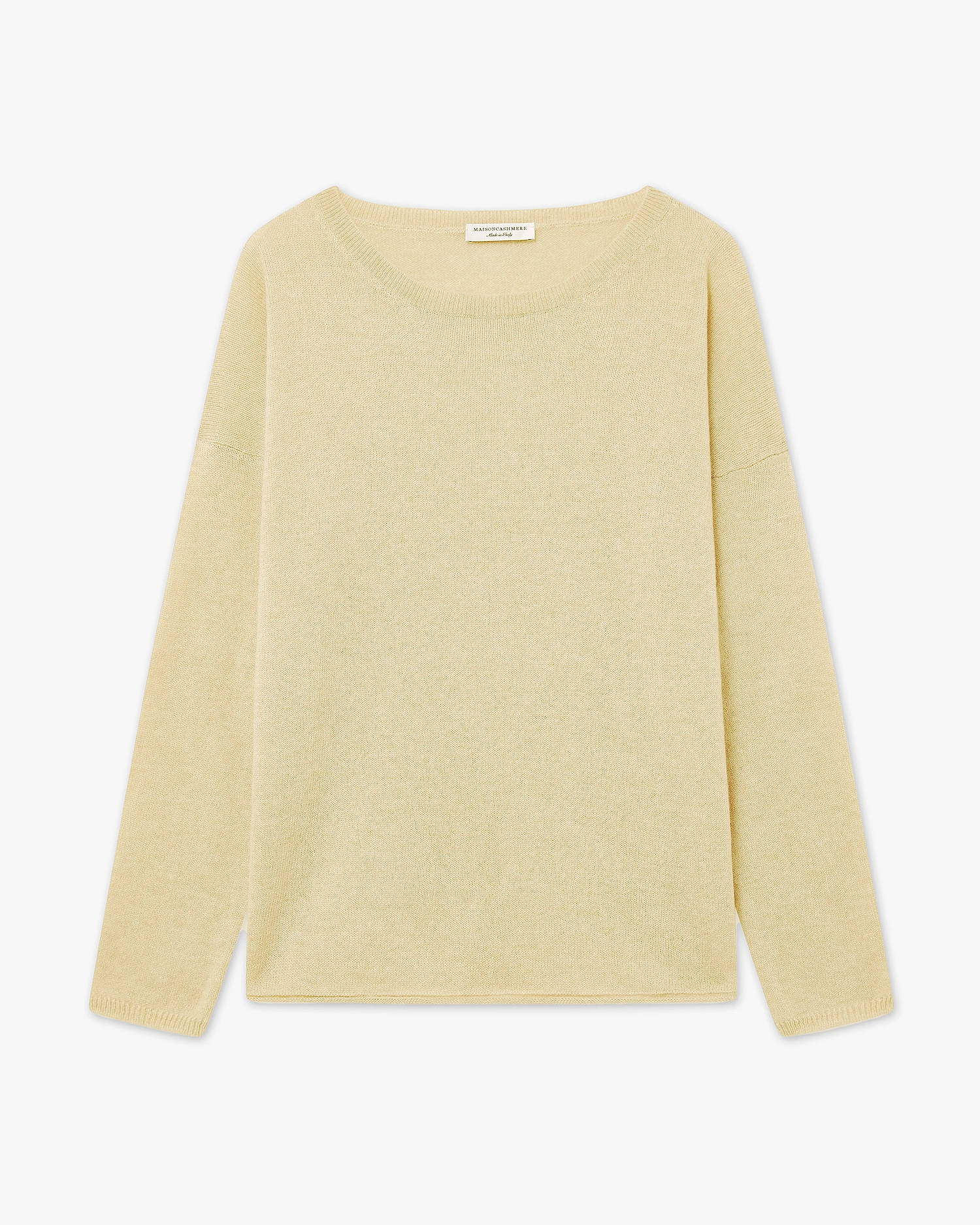 Lightness Crew Neck Sweater - Yellow Cashmere