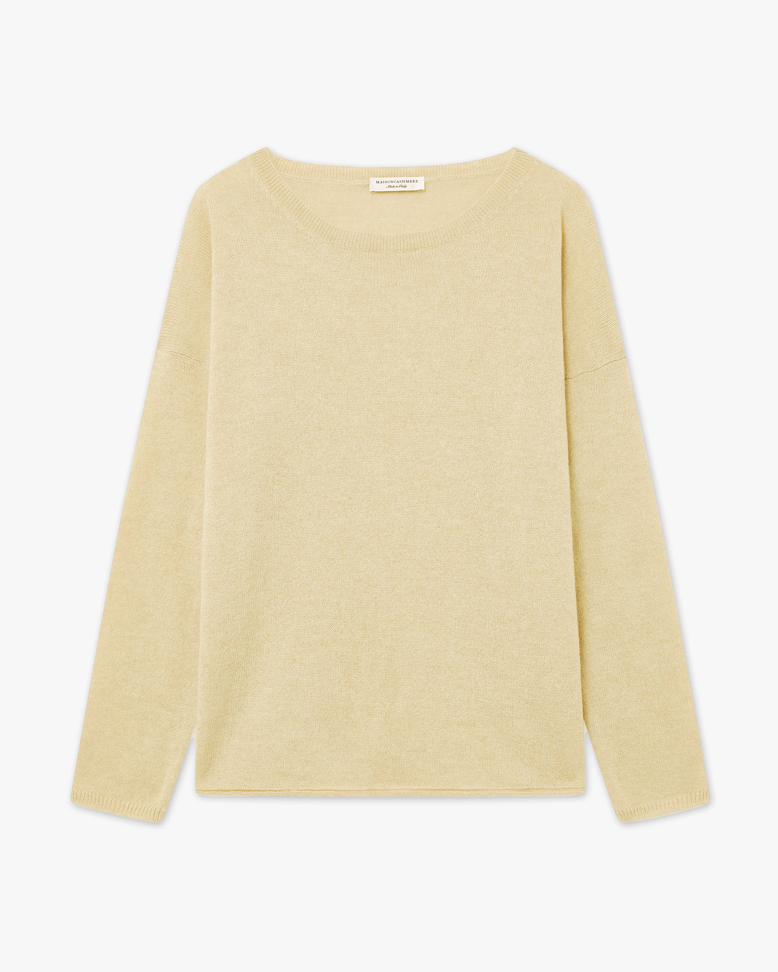 Lightness Crew Neck Sweater - Yellow Cashmere