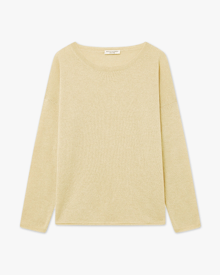 Lightness Crew Neck Sweater - Yellow Cashmere