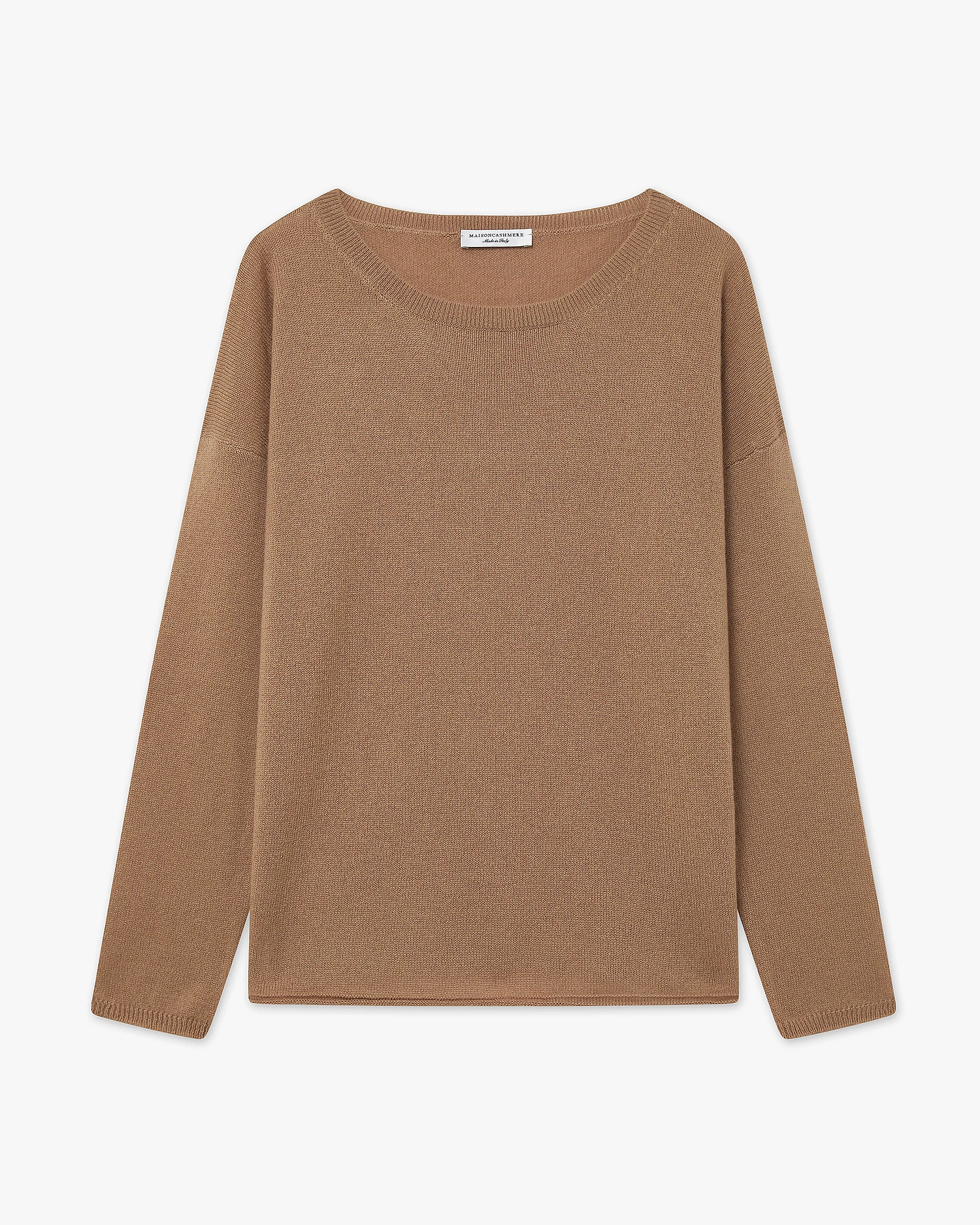 Lightness Crew Neck Sweater - Camel Cashmere