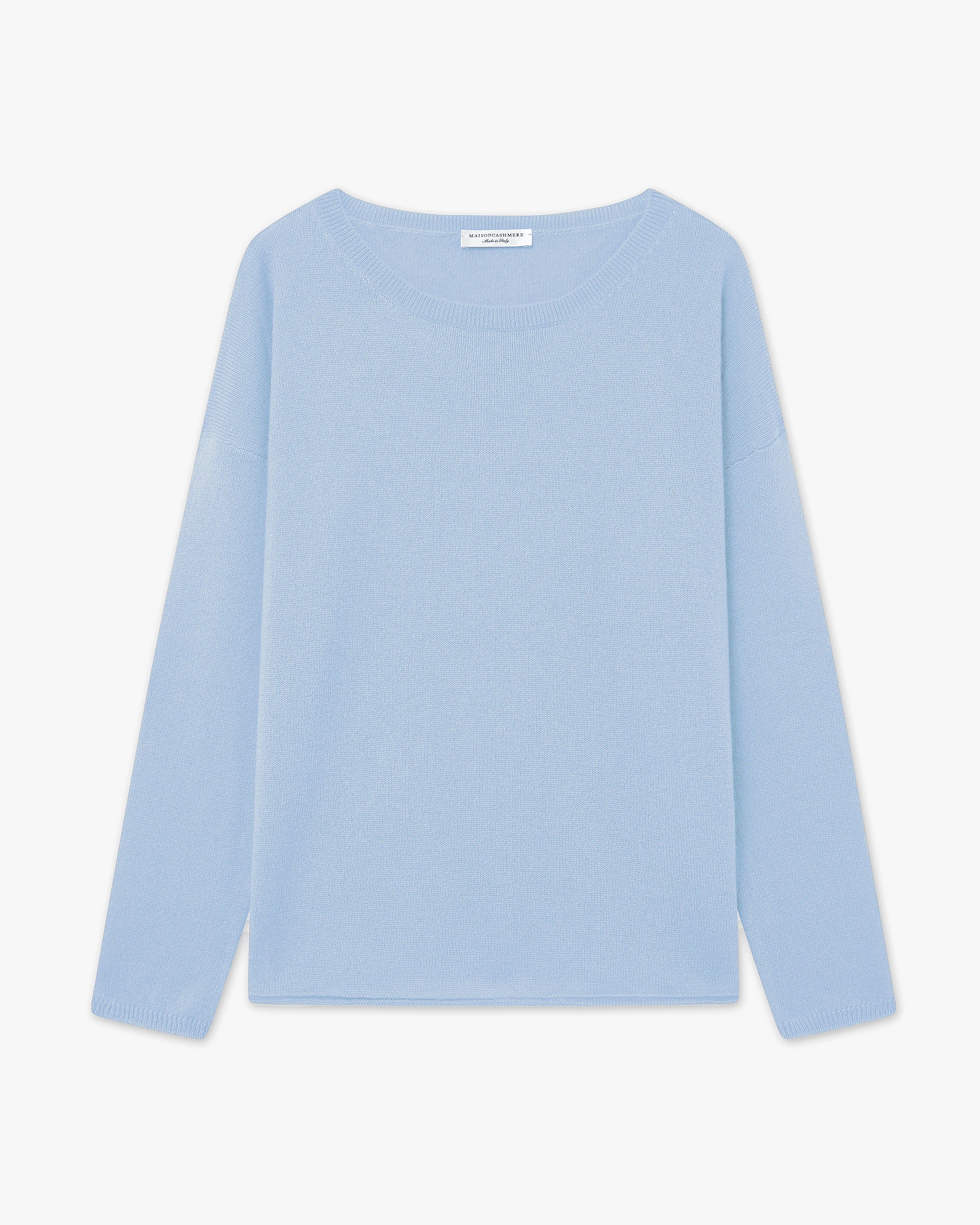 Lightness Crew Neck Sweater - Light Blue Cashmere