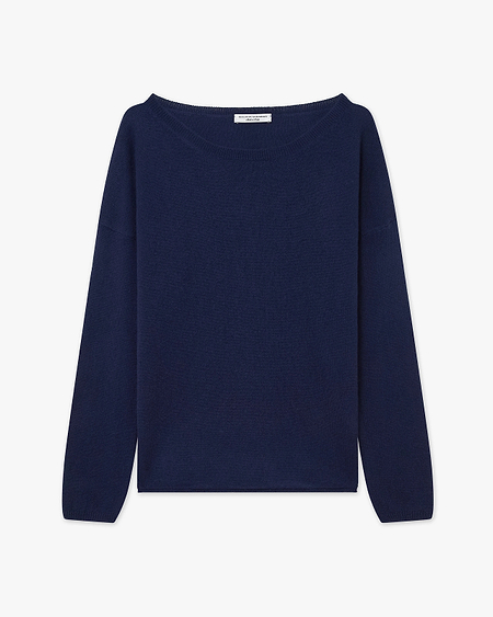 Lightness Crew Neck Sweater - Blue Cashmere