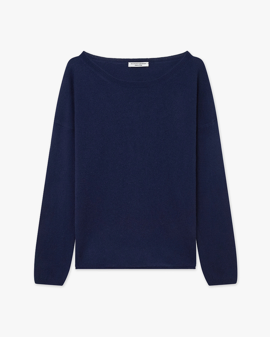 Lightness Crew Neck Sweater - Blue Cashmere