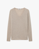 Maglia Scollo V Lightness - Beige