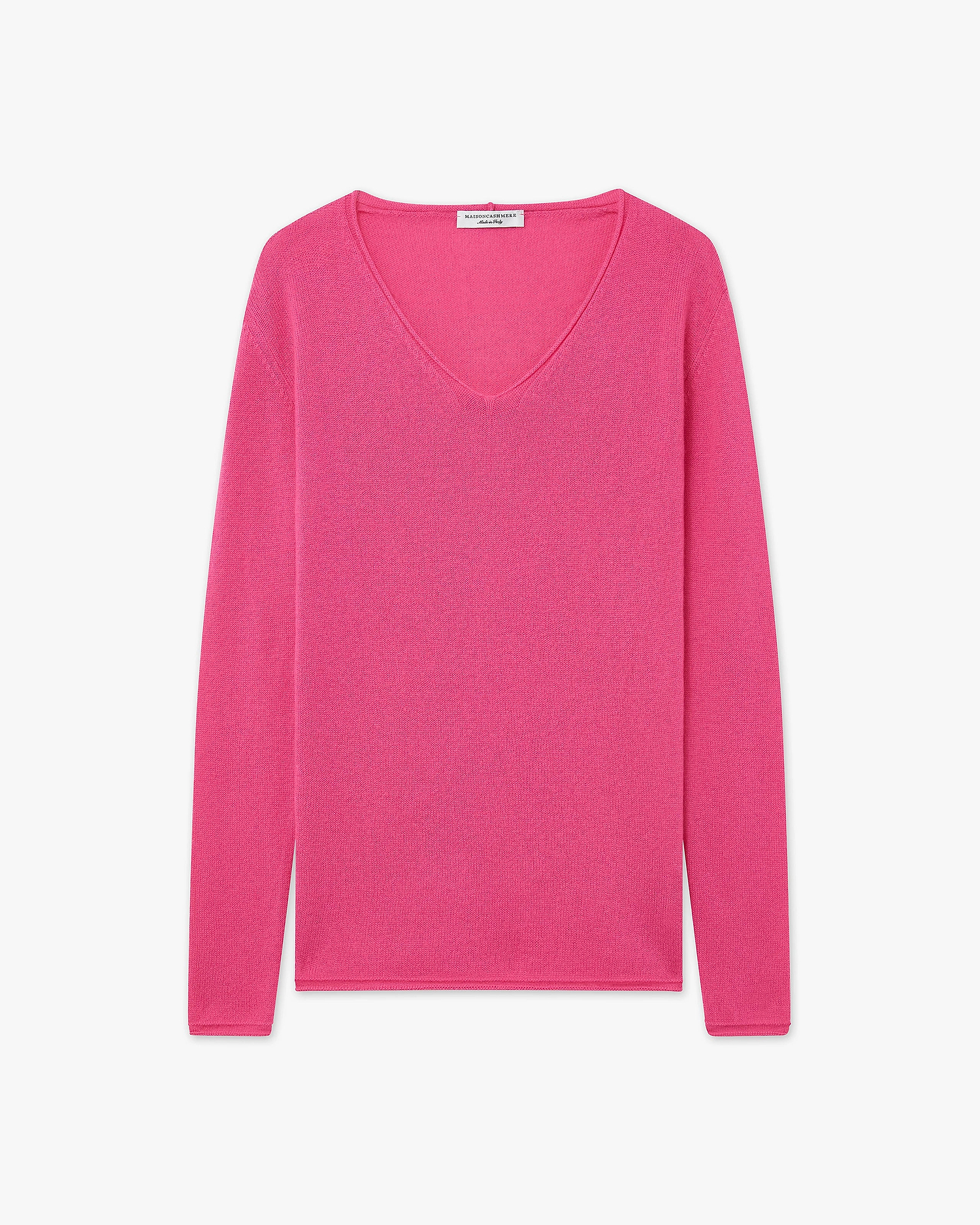 Lightness V-Neck Sweater - Fuchsia Cashmere