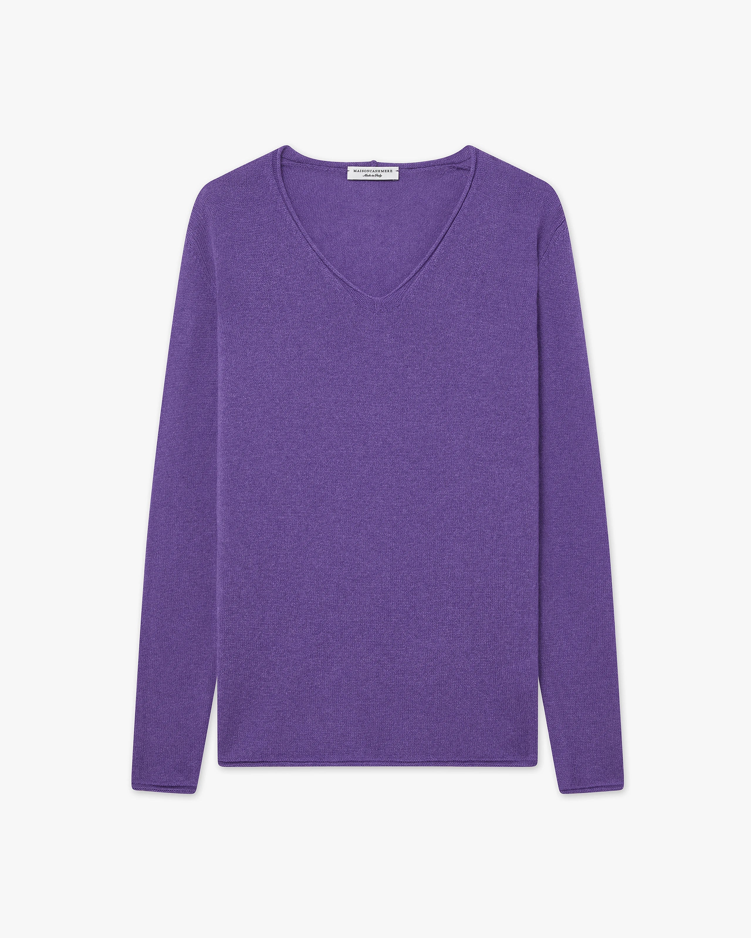 Lightness V-Neck Sweater - Purple Cashmere
