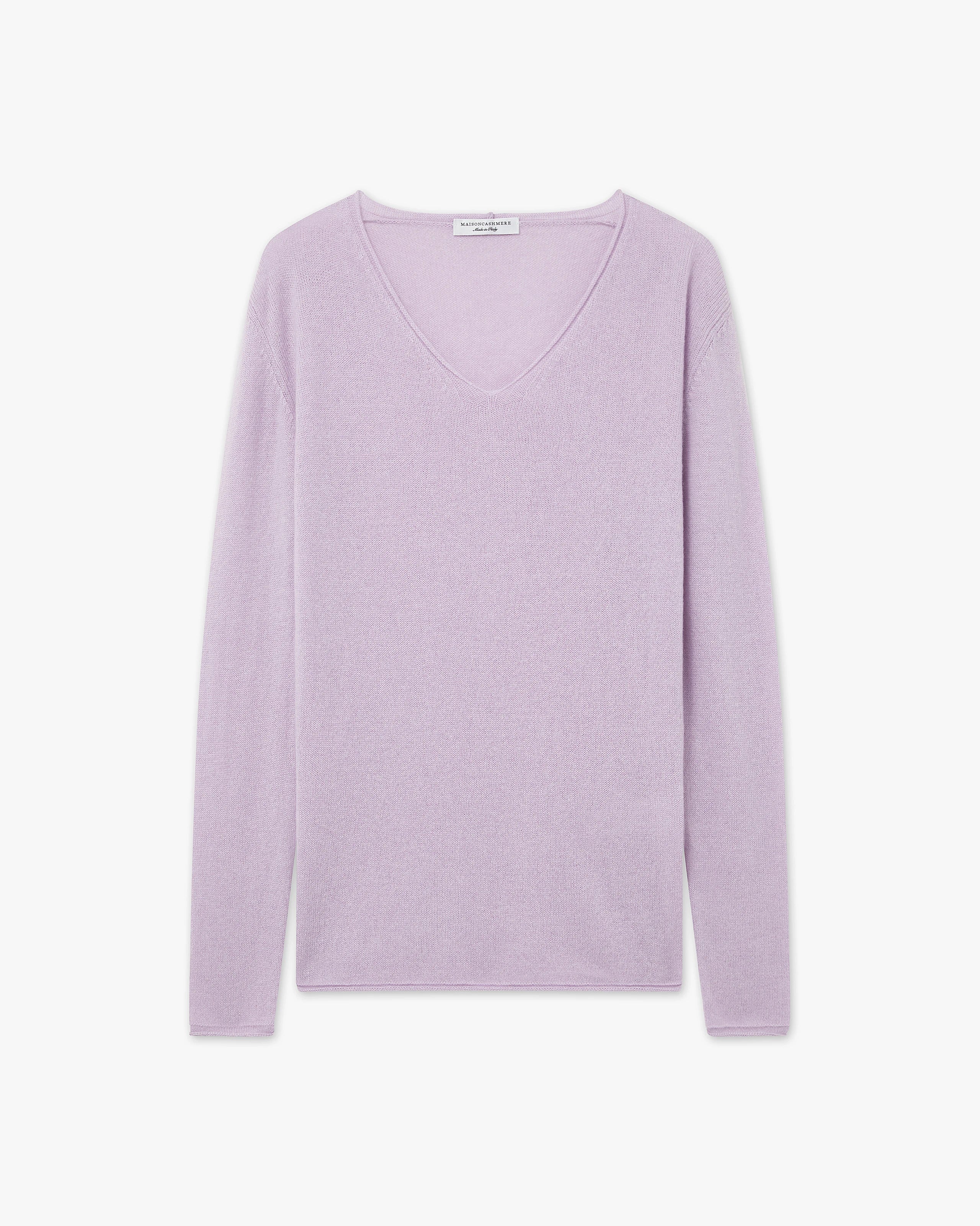 Lightness V-Neck Sweater - Lilac Cashmere