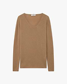 Maglia Scollo V Lightness - Cammello