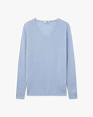 Maglia Scollo V Lightness - Celeste