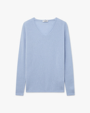 Maglia Scollo V Lightness - Celeste