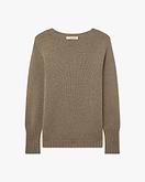 Merano Rundhalspullover Damen - Taupe
