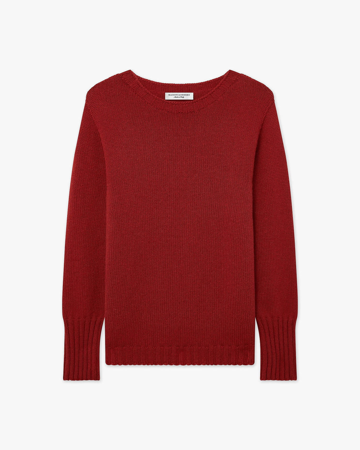 Women's Merano Crew Neck Sweater - Red Cashmere