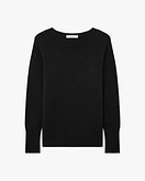 Merano Rundhalspullover Damen - Schwarz