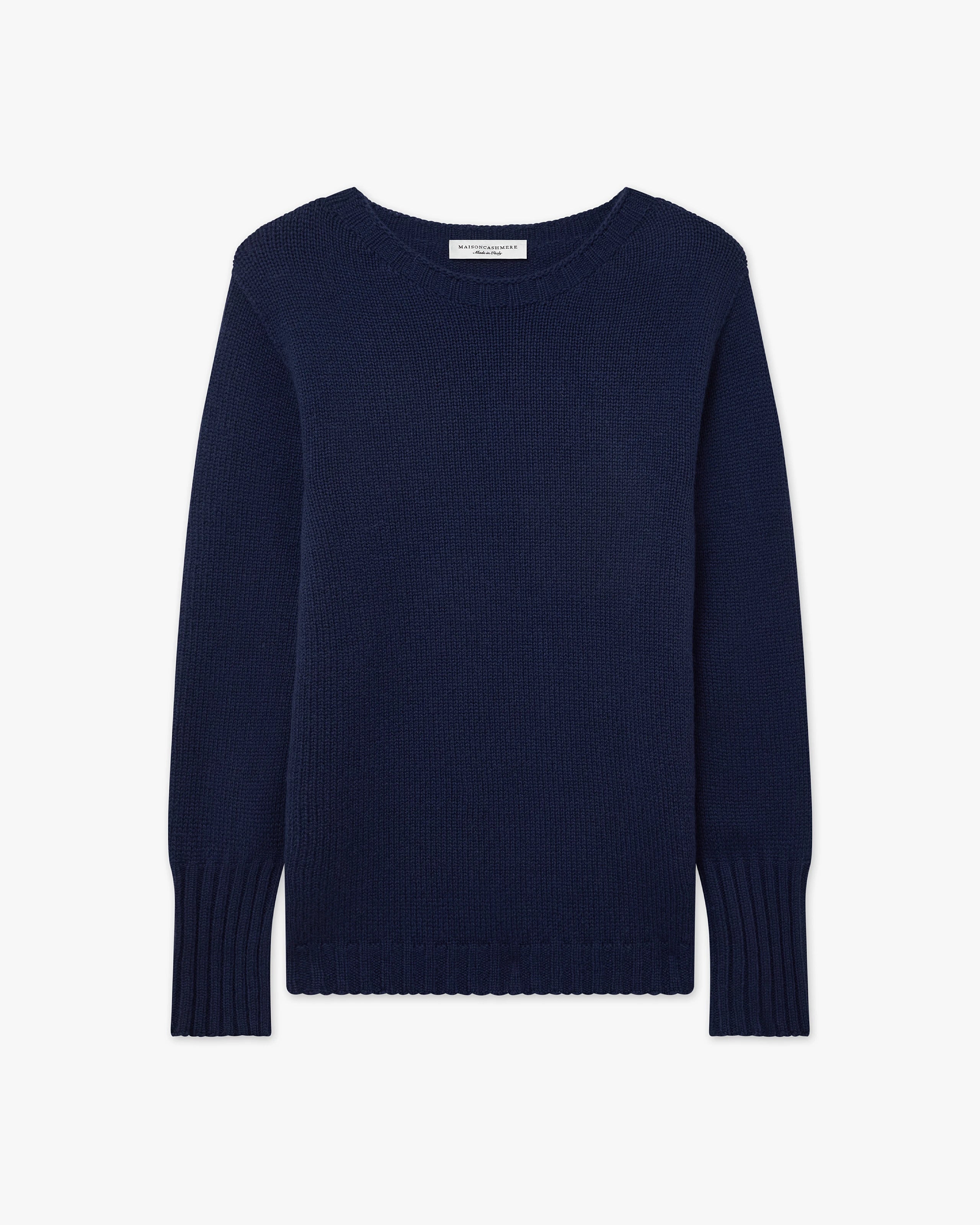 Women's Merano Crew Neck Sweater - Blue Cashmere
