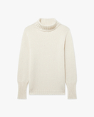Merano Rollkragenpullover Damen - Weiß