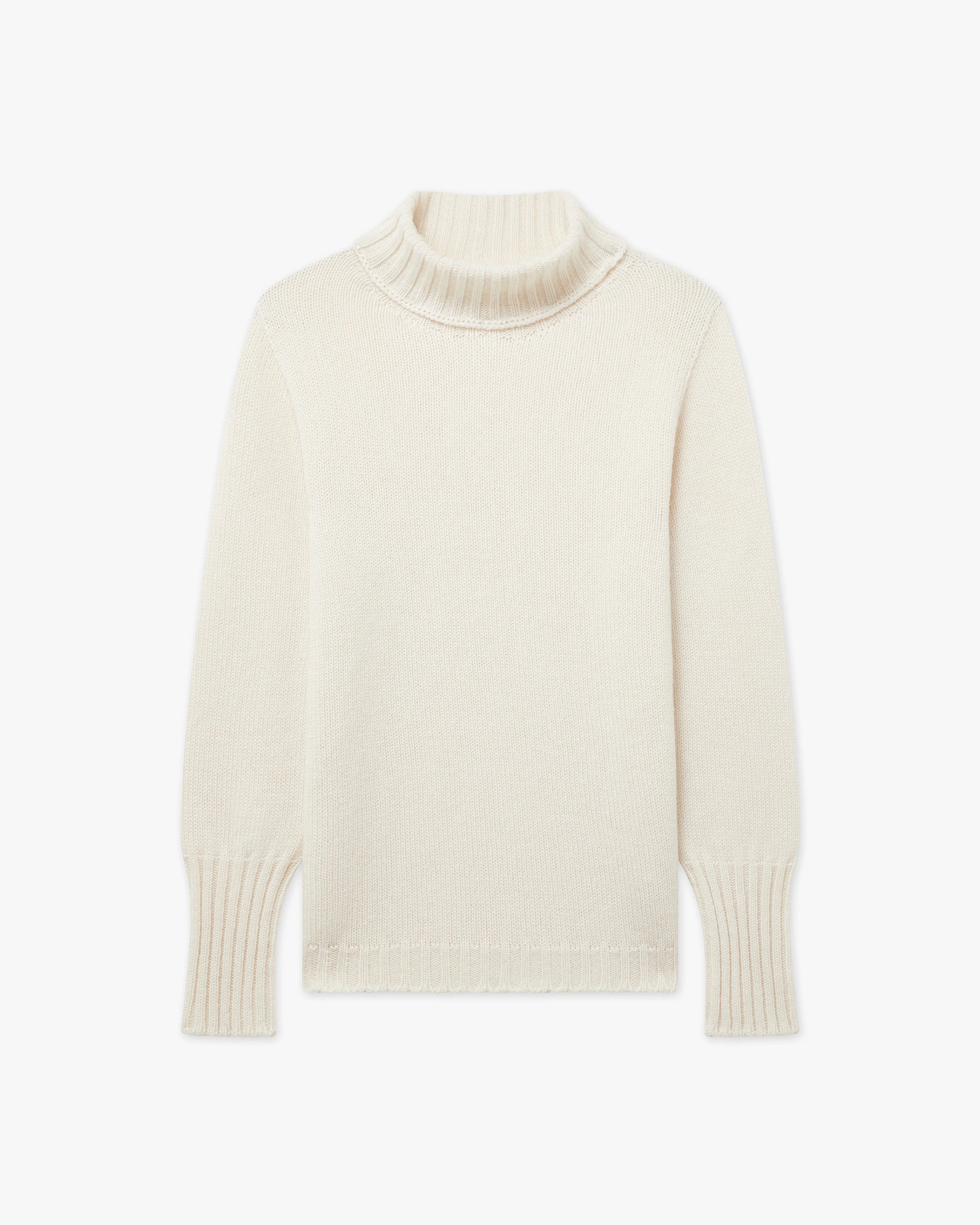 Women's Merano Turtleneck Sweater - White Cashmere