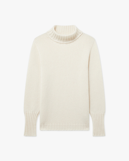 Women's Merano Turtleneck Sweater - White Cashmere
