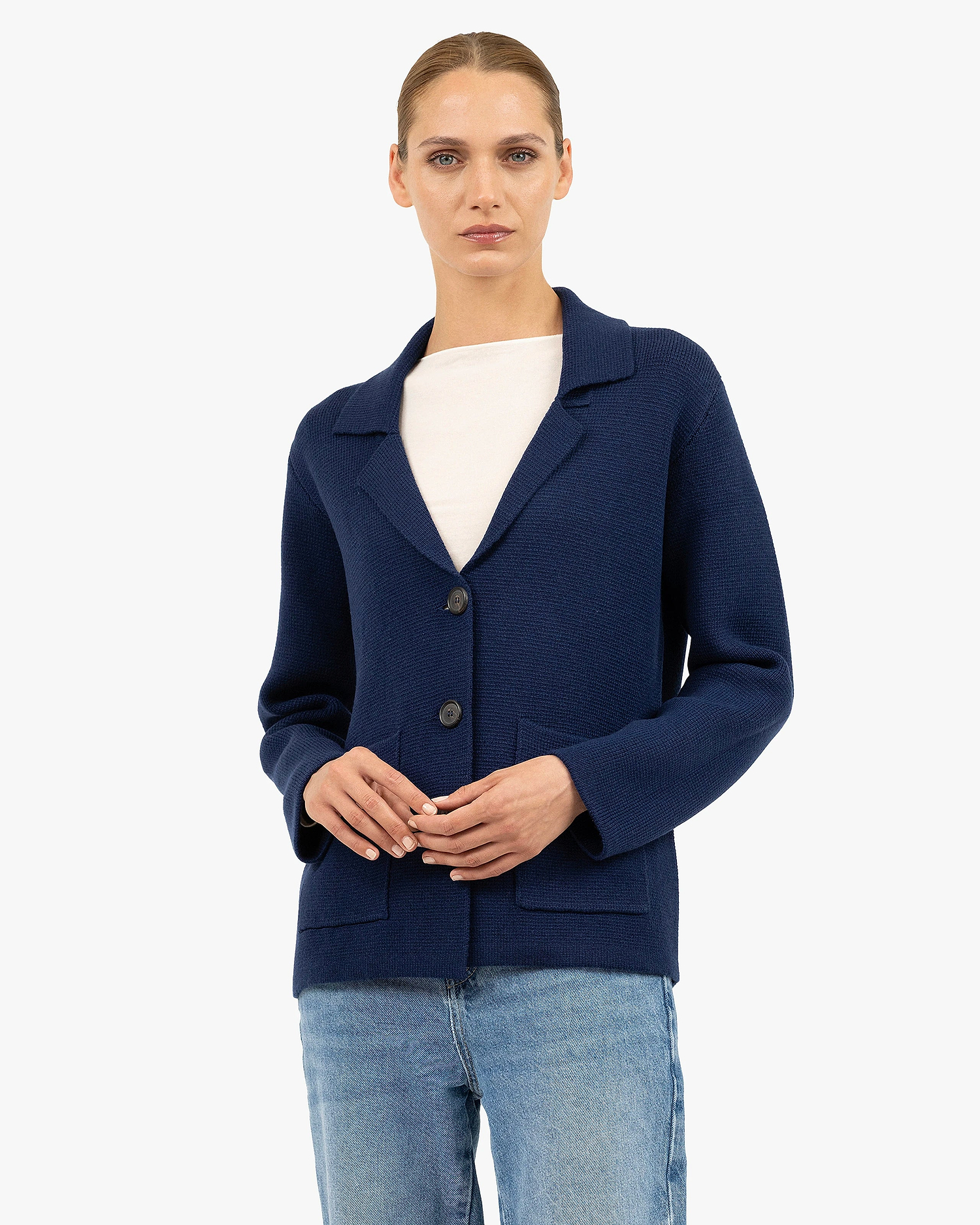 Women's Milford Blazer - Blue Merino