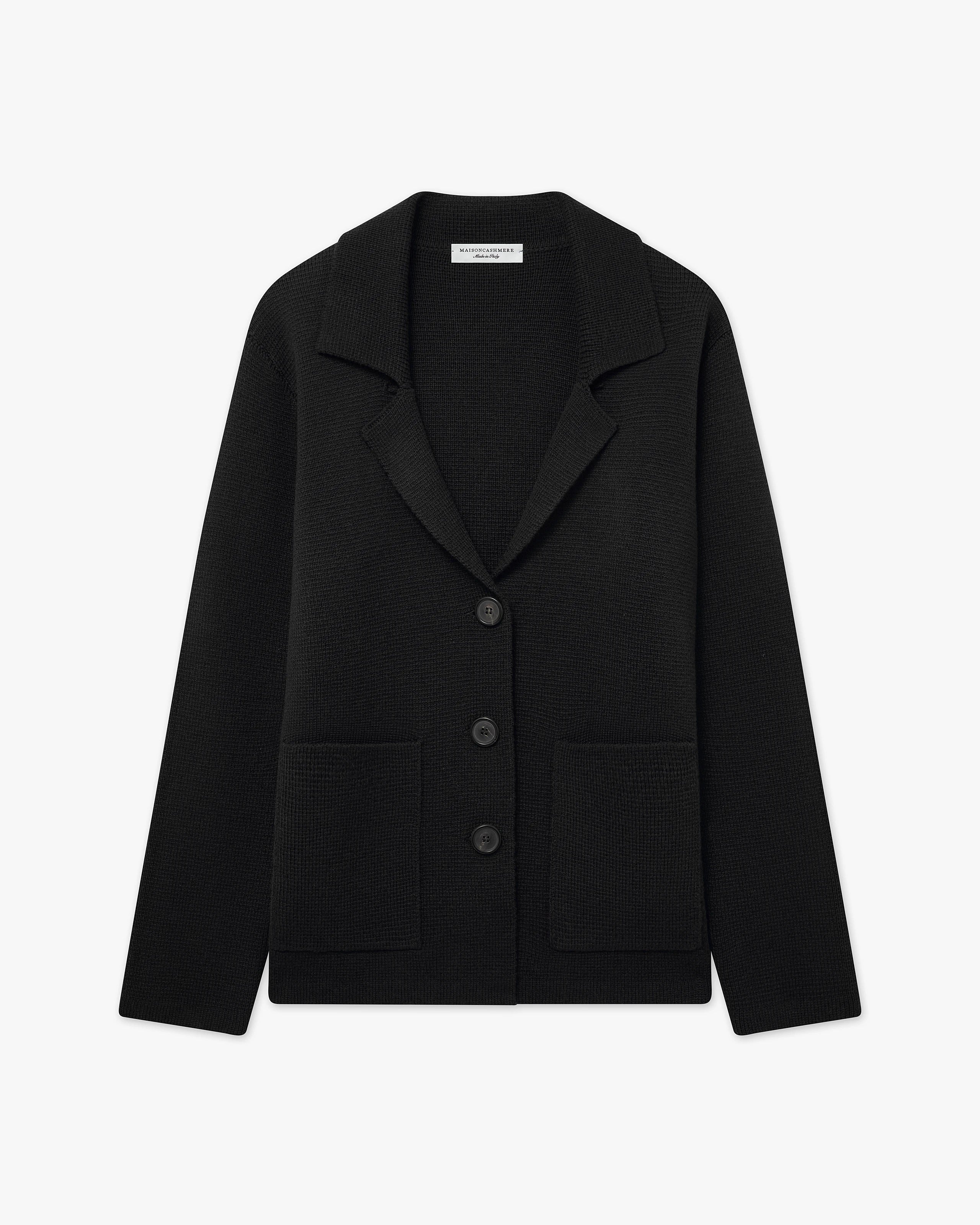 Women's Milford Blazer - Black Merino