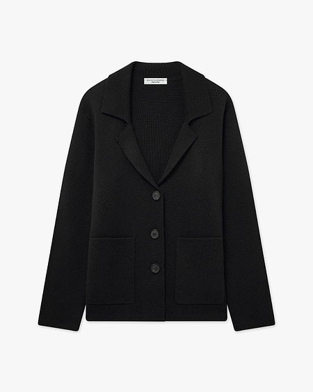 Women's Milford Blazer - Black Merino